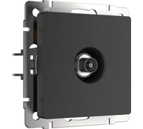 ТВ розетка WERKEL WL08 TV оконечная черный матовый a029881