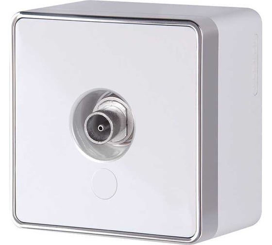 ТВ розетка WERKEL WL15 21 01 оконечная Gallant белая a036768