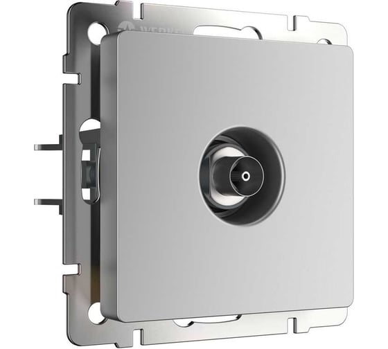 ТВ розетка WERKEL WL06 TV оконечная серебряный a029836