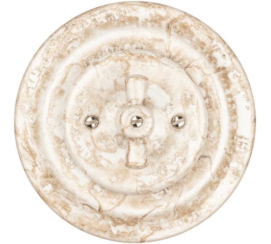 Выключатель скрытой установки TDM ELECTRIC фарфоровый, поворотный, с ручкой бантик, 10А, мраморный «Болонь» SQ1820-0120 1