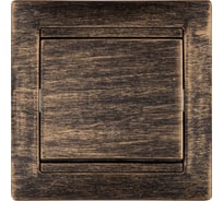 Перекрестный выключатель 1-клавишный TDM ELECTRIC 10А, старинная бронза, серия "Лама" SQ1815-0770