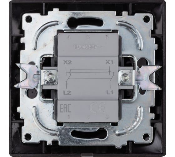 1-клавишный перекрестный выключатель TDM ELECTRIC 10А старинная бронза Лама SQ1815-0770