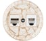 Розетка телефонная RJ11 + компьютерная RJ45 TDM ELECTRIC мраморная «Болонь» SQ1820-0152 1