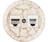 Розетка телефонная RJ11 + компьютерная RJ45 TDM ELECTRIC мраморная «Болонь» SQ1820-0152 1