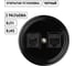 Розетка телефонная RJ11 + компьютерная RJ45 TDM ELECTRIC черная «Болонь» SQ1820-0252 2