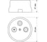 Оконечная розетка TV+R+SAT TDM ELECTRIC мраморная «Болонь» SQ1820-0157 3