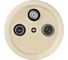 Оконечная розетка TV+R+ SAT TDM ELECTRIC слоновая кость «Болонь» SQ1820-0357 1