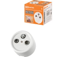 Проходная розетка TV+R+SAT TDM ELECTRIC белая «Болонь» SQ1820-0058