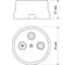 Проходная розетка TV+R+SAT TDM ELECTRIC белая «Болонь» SQ1820-0058 3