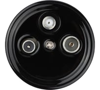 Проходная розетка TV+R+SAT TDM ELECTRIC черная «Болонь» SQ1820-0258