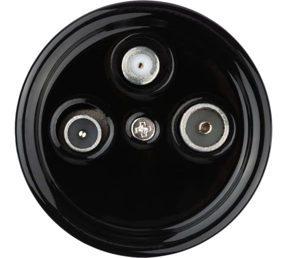 Проходная розетка TV+R+SAT TDM ELECTRIC черная «Болонь» SQ1820-0258