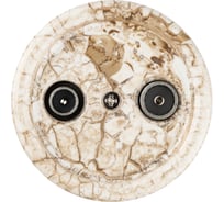 Оконечная розетка TV+R TDM ELECTRIC мраморная «Болонь» SQ1820-0155