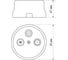 Проходная розетка TV+R+SAT TDM ELECTRIC слоновая кость «Болонь» SQ1820-0358 3