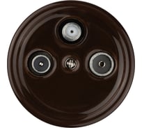 Оконечная розетка TV+R+ SAT TDM ELECTRIC коричневая «Болонь» SQ1820-0457
