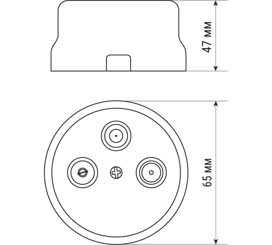 Оконечная розетка TV+R+ SAT TDM ELECTRIC коричневая «Болонь» SQ1820-0457