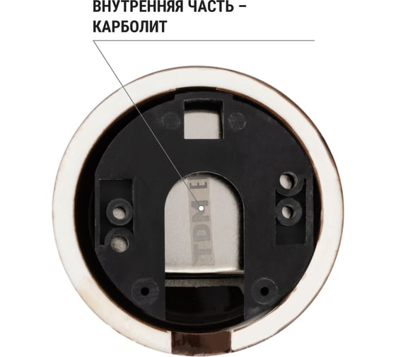Оконечная розетка TV+R+ SAT TDM ELECTRIC коричневая «Болонь» SQ1820-0457