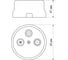 Проходная розетка TV+R+SAT TDM ELECTRIC мраморная «Болонь» SQ1820-0158 3