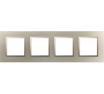 Рамка для розеток и выключателей ЭРА Elegance 14501404 Classic, на 4 поста, шампань Б0060589