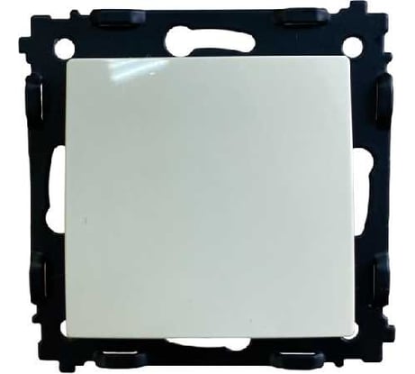 1 клавишный выключатель Econ Камелия 10А кремовый без рамки K001BС