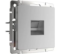 Телефонная розетка WERKEL WL06 RJ 11 серебряный a029833