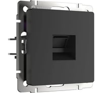 Телефонная розетка WERKEL WL08 RJ 11 черный матовый a029855