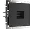 Телефонная розетка WERKEL WL08 RJ 11 черный матовый a029855 1
