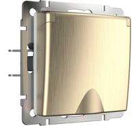 Розетка WERKEL WL10 SKGSC 01 IP44 влагозащ. с зазем. с защит. крышкой a035621