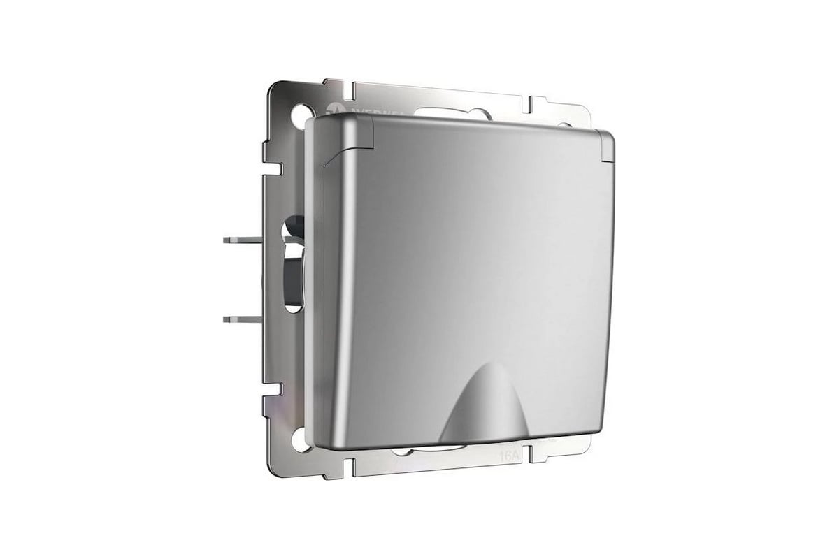 Розетка WERKEL WL06-SKGSC-01-IP44 влагозащ. с зазем. с защит. крышкой ...