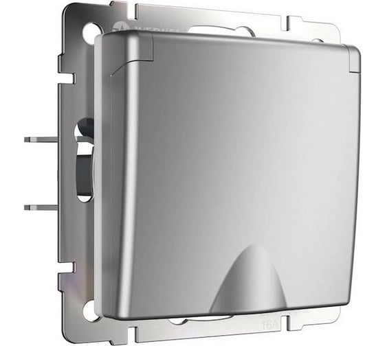 Розетка WERKEL WL06-SKGSC-01-IP44 влагозащ. с зазем. с защит. крышкой a029832