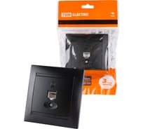 Компьютерная розетка RJ45 TDM ELECTRIC графит "Лама" SQ1815-0616