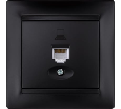 Компьютерная розетка RJ45 TDM ELECTRIC графит "Лама" SQ1815-0616