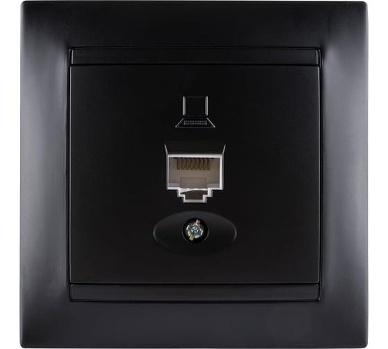 Компьютерная розетка RJ45 TDM ELECTRIC графит "Лама" SQ1815-0616