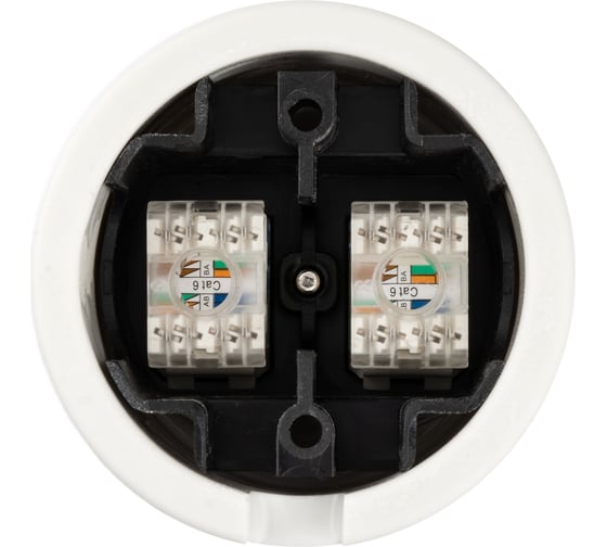 Компьютерная двойная розетка RJ45 TDM ELECTRIC белая «Болонь» SQ1820-0051