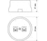 Компьютерная двойная розетка RJ45 TDM ELECTRIC мраморная «Болонь» SQ1820-0151 3