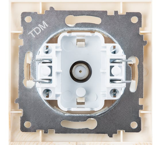 Розетка SAT TDM ELECTRIC F-разъем 0-2400МГц сосна Лама SQ1815-0321