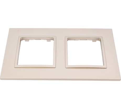 Рамка для розеток и выключателей ЭРА Elegance 14501204 Classic, на 2 поста, шампань Б0060579