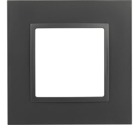 Рамка для розеток и выключателей ЭРА Elegance 14501105 Classic, на 1 пост, антрацит Б0060575