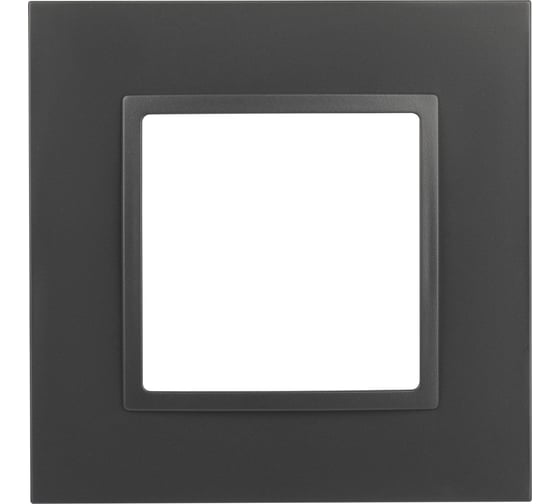 Рамка для розеток и выключателей ЭРА Elegance 14501105 Classic, на 1 пост, антрацит Б0060575 1