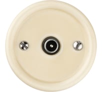 Проходная TV розетка TDM ELECTRIC слоновая кость «Болонь» SQ1820-0354