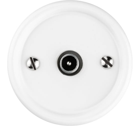 Оконечная TV розетка TDM ELECTRIC белая «Болонь» SQ1820-0053 1