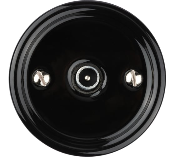 Оконечная TV розетка TDM ELECTRIC черная «Болонь» SQ1820-0253