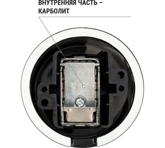 Проходная TV розетка TDM ELECTRIC черная «Болонь» SQ1820-0254