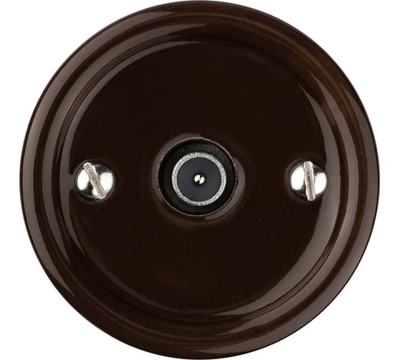 Оконечная TV розетка TDM ELECTRIC коричневая «Болонь» SQ1820-0453