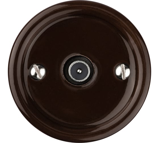 Проходная TV розетка TDM ELECTRIC коричневая «Болонь» SQ1820-0454