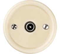 Оконечная TV розетка TDM ELECTRIC слоновая кость «Болонь» SQ1820-0353