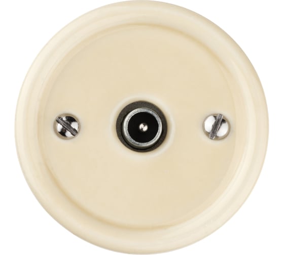 Оконечная TV розетка TDM ELECTRIC слоновая кость «Болонь» SQ1820-0353 1