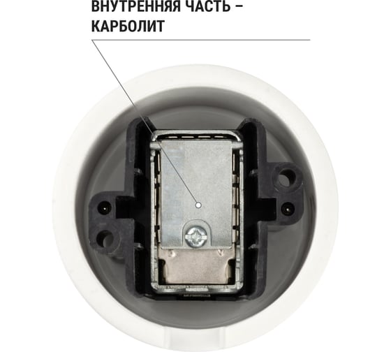 Проходная TV розетка TDM ELECTRIC белая «Болонь» SQ1820-0054
