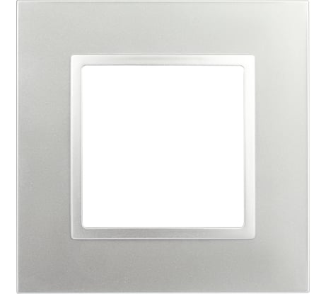 Рамка для розеток и выключателей ЭРА Elegance 14501103 Classic, на 1 пост, алюминий Б0060573