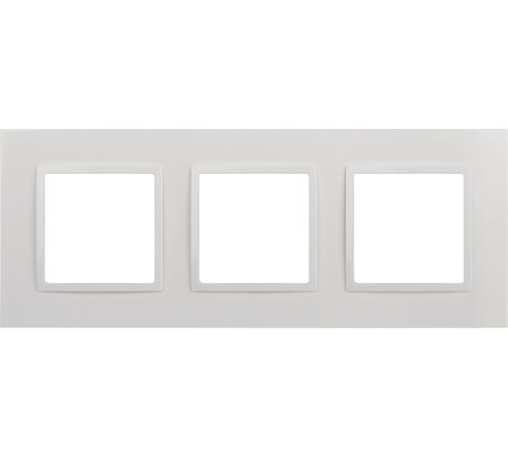 Рамка для розеток и выключателей ЭРА Elegance 14501301 Classic, на 3 поста, белый Б0060581