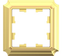 1-постовая рамка Systeme Electric Atlasdesign antique золото ATN101601